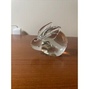 1960s Antonio da Ros Cenedese Murano Glass Rabbit Paperweight Figurine